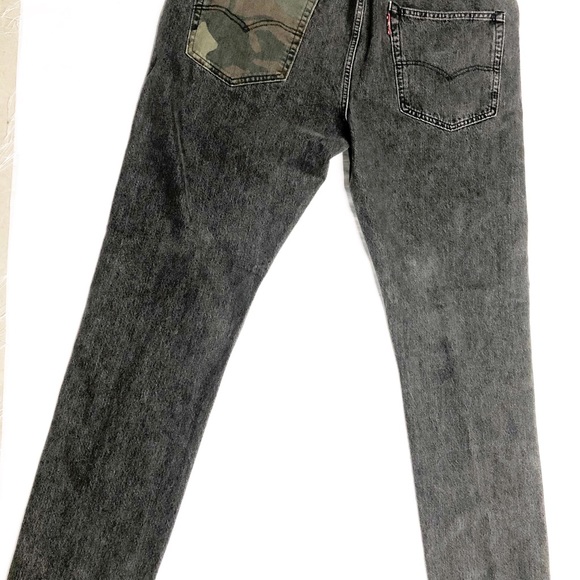 New Levi’s Travis Barker Style CAMO Black/CAMO SLIM Jeans Lo-Ball Men’s Jeans - Picture 13 of 14